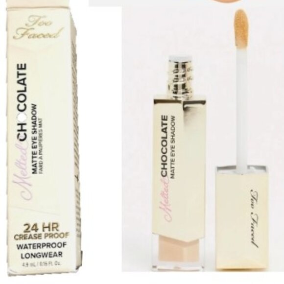 Too Faced Melted Chocolate 24 Hour Liquid Matte Eyeshadow Cocoa Cream🆕⌚📦🏃💨🚚 - Picture 2 of 9